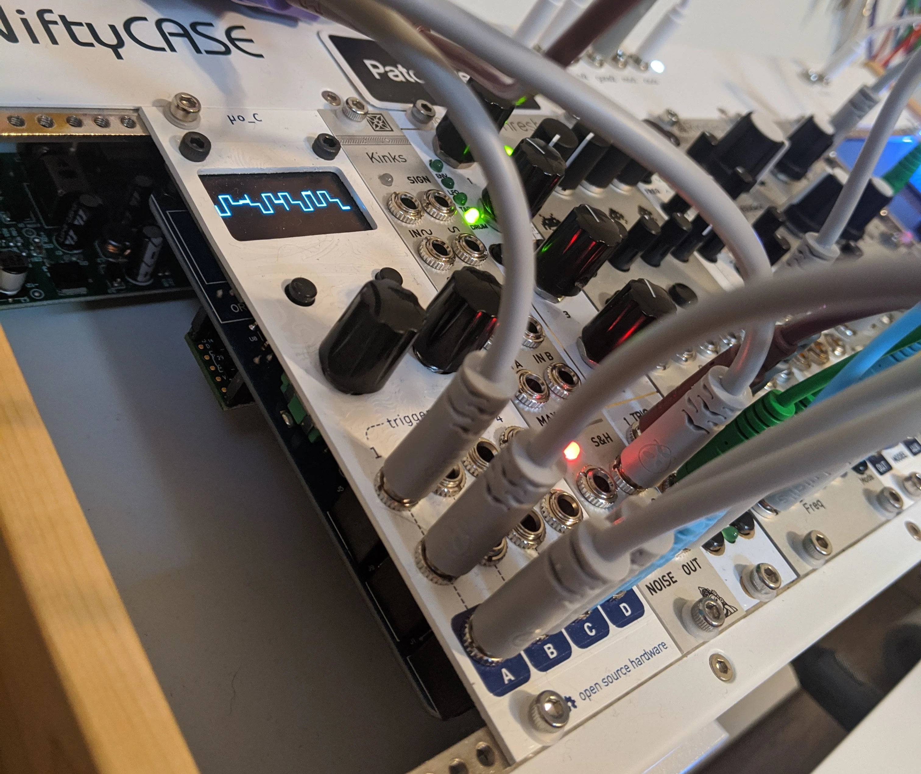 A module in my synthesizer displaying the changes in control voltage representing
pitch